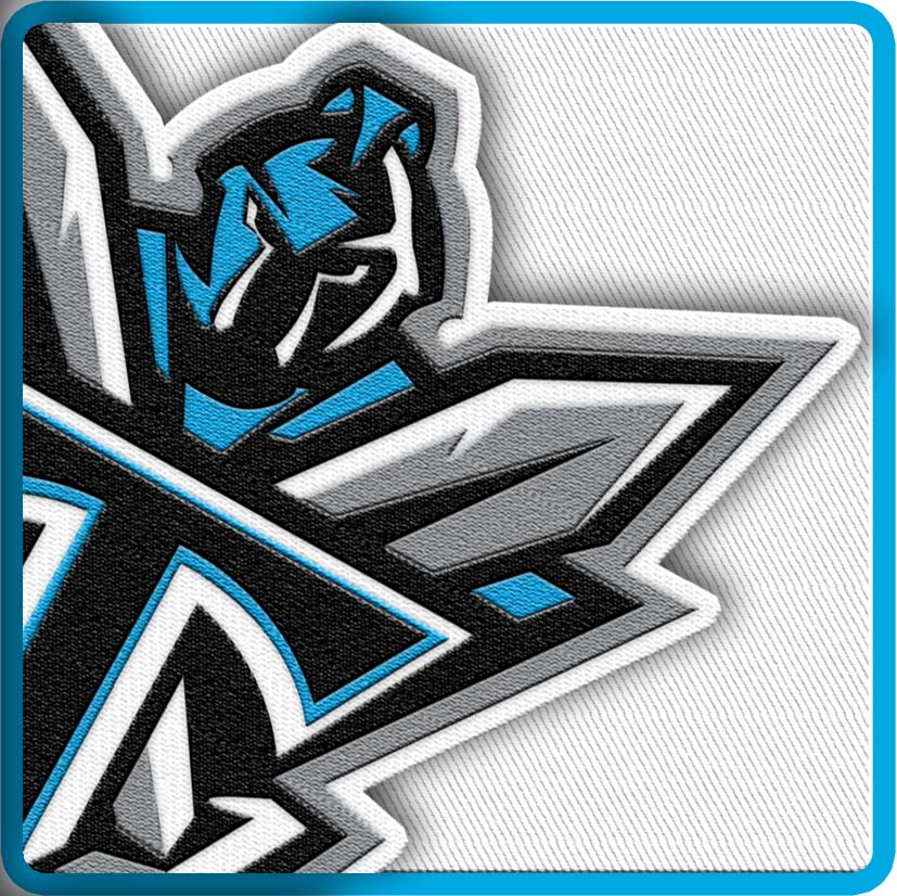 Custom Embroidered Hotcut Border Patch Design from Discount Embroidery.com Custom Embroidered Hotcut Border Patch Design from Discount Embroidery.com